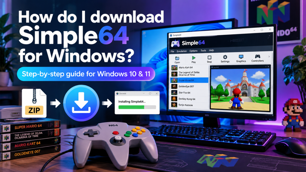 How do I download Simple64 for Windows?